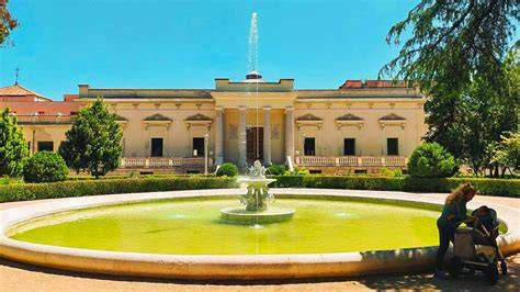Plano y disposición de la Quinta de Vista Alegre con la capilla y jardines