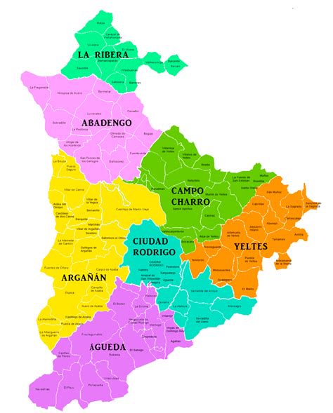 mapa diócesis Ciudad Rodrigo