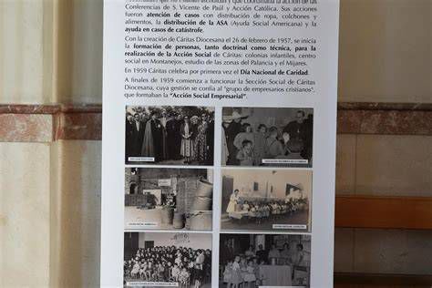 paneles exposición Historia de Cáritas en la diócesis