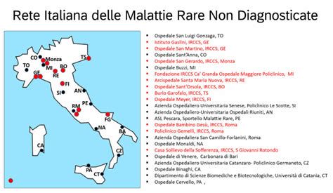 mappa dei principali centri di riabilitazione religiosa in Italia