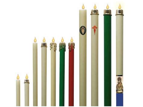 Imagen de velas de procesión de diferentes tamaños y empaques