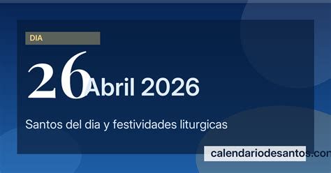 Iconos diversos de santos conmemorados el 26 de abril