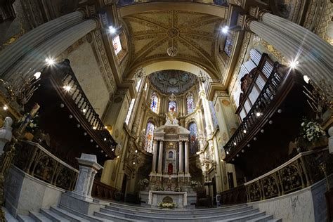 Interior del presbiterio y Altar Mayor de la Catedral de Oaxaca