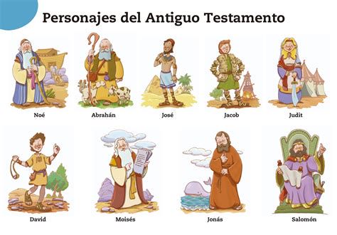 Ilustración de los personajes bíblicos obedientes