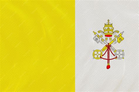 Modelos de banderas oficiales del Vaticano para peregrinos
