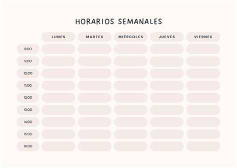 Tabla ilustrativa de la duración y horarios aproximados de las cinco oraciones