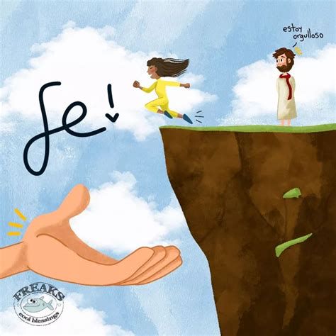 Ilustración de la metáfora de la silla y la fe en acción