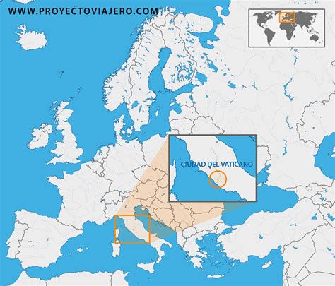 Mapa de propiedades del Vaticano en Europa