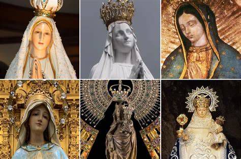 Collage de imágenes con las diferentes apariciones de Jesucristo en alimentos: pizza, tortillas, caramelo, pan naan, y sartenes carbonizadas