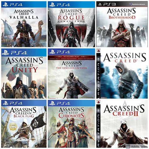 mapa de épocas y juegos principales de Assassin's Creed