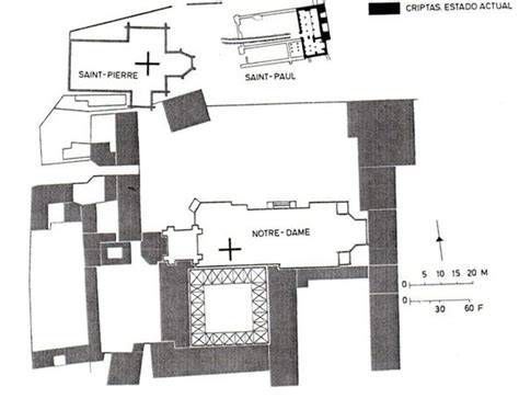 plano de la cripta y estructura subterránea de Lincoln's Inn Chapel