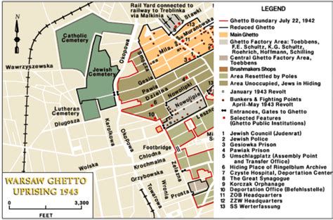 Mapa histórico del gueto de Roma y ubicación de la Sinagoga