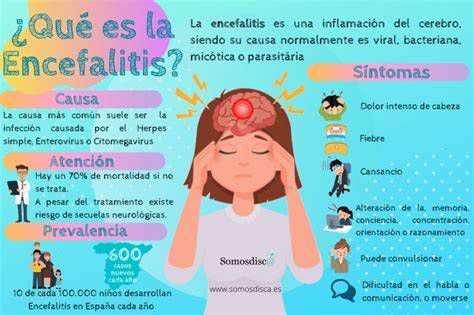 Infografía: encefalitis por anticuerpos NMDA - síntomas y tratamiento