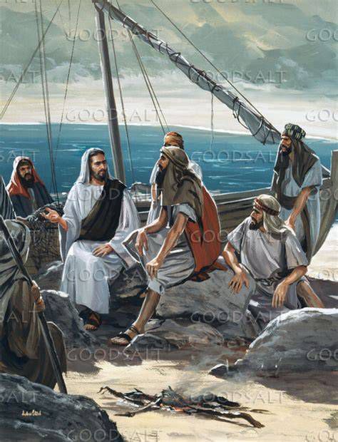 Jesús y Pedro junto al lago de Galilea (pintura)
