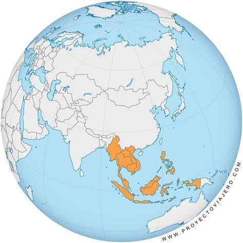 Mapa de distribución de Hoya kerrii en el sudeste asiático