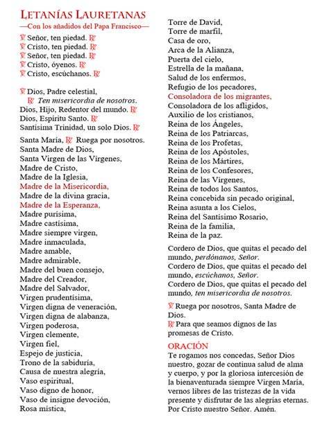 Letanías lauretanas con imágenes marianas