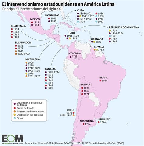Mapa de casos de abusos en América Latina relacionados con la Compañía de Jesús