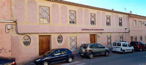 fachada y entrada Colegio Ntra. Sra. del Sagrado Corazón, Calasparra
