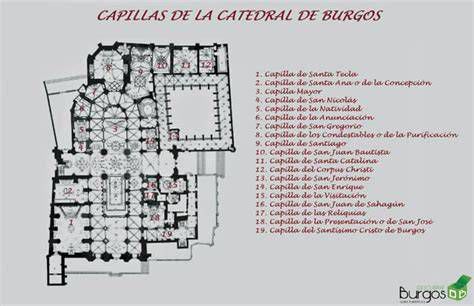 Planta y alzado de la Capilla Mayor de la Catedral de Burgos (esquema)