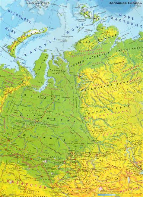 Карта распространения мусульман в России (Северный Кавказ, Поволжье, Урал, Западная Сибирь)