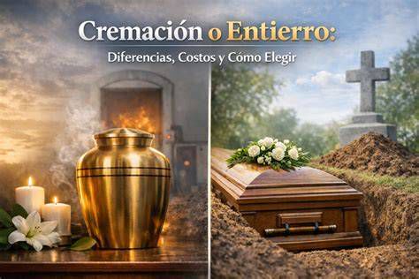 esquema de pasos para elegir cremación o inhumación