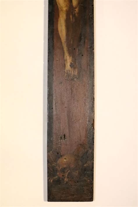 Detalle de Cristo crucificado con calavera a los pies