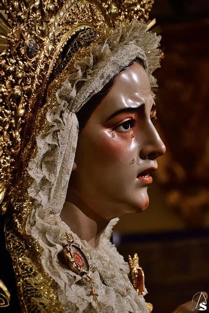 detalle rostro María Santísima de los Dolores y Misericordia