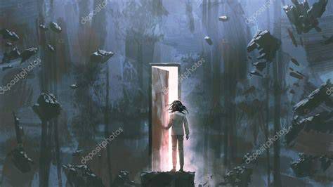 Escena icónica: el reverendo a la puerta iluminada
