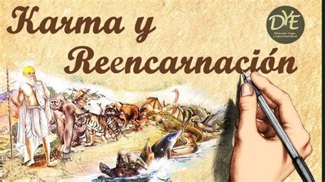 Ilustración: ciclo de reencarnación y ley del karma