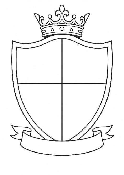 Plantilla educativa para crear un escudo personal