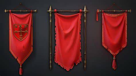 estandarte religioso negro rojo blanco