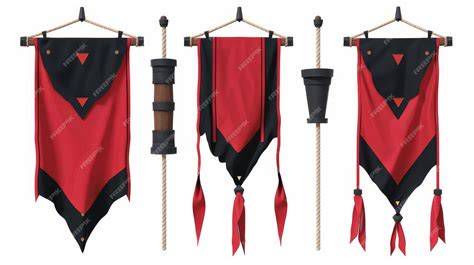 estandartes procesionales con negro rojo blanco