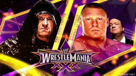 WrestleMania 30: Lesnar venciendo a The Undertaker
