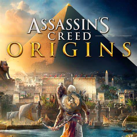 Ilustración de combate contra Tutankamón en Assassin's Creed Origins