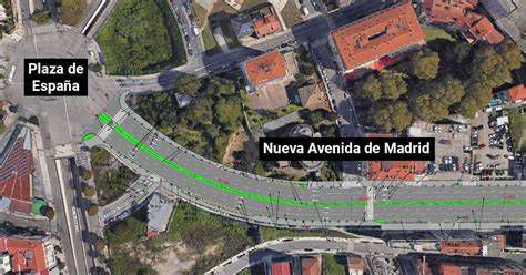 Mapa de la Avenida de Madrid y Plaza de San Isidro en Granada