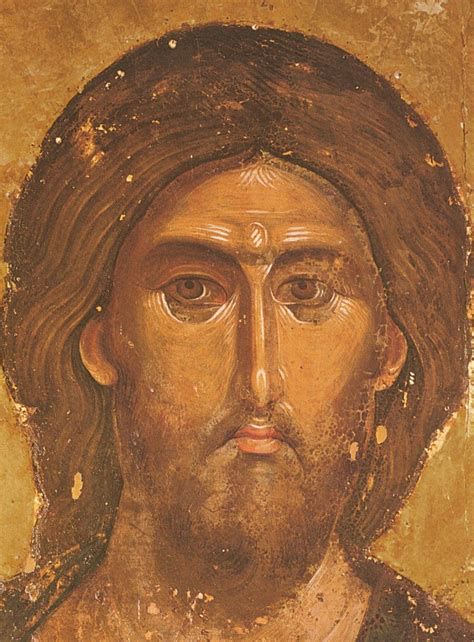 Icono del Salvador del Monasterio de Kilandari, Monte Athos (detalle del rostro)