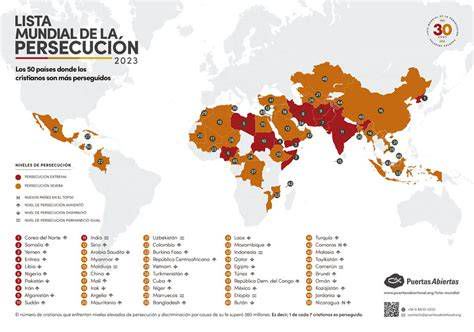 Mapa de persecución religiosa: focos de violencia y represión 2024