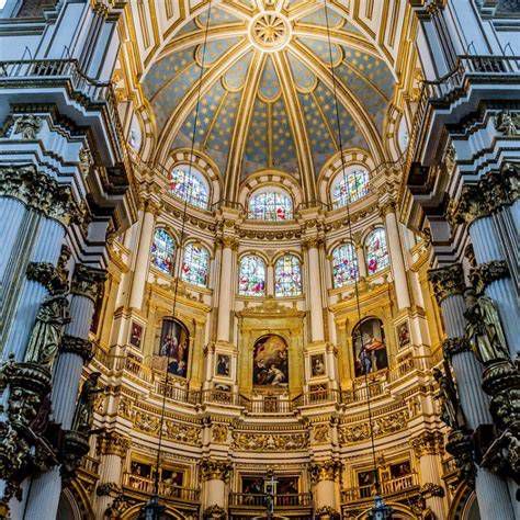Plano histórico y etapas de construcción de la Catedral de Granada