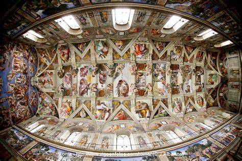Capilla Sixtina vista interior con bóveda de Miguel Ángel