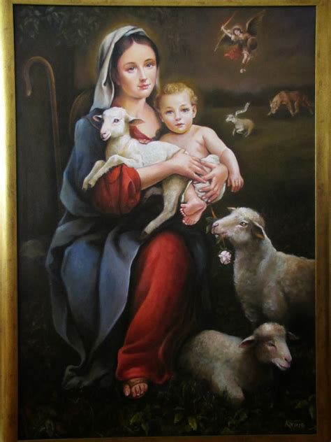 Imagen de María Madre del Buen Pastor, vestida de pastora