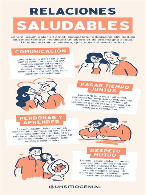 Infografía sobre relaciones familiares y amistades saludables