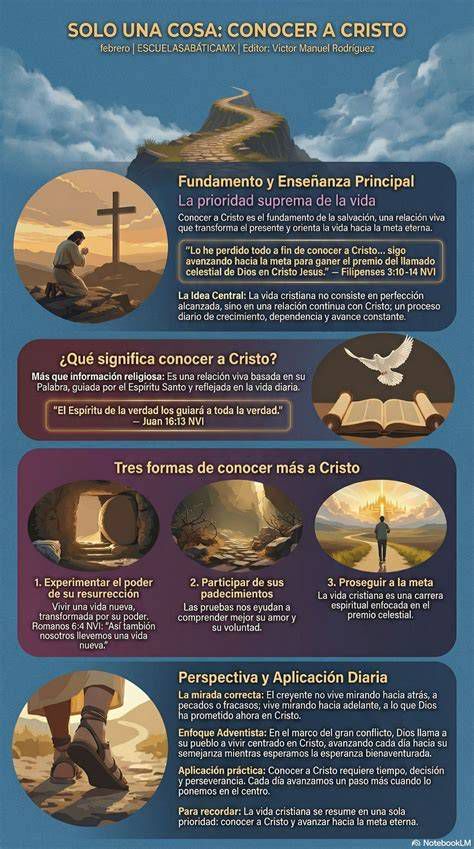 Infografía sobre vivir el presente según la fe cristiana