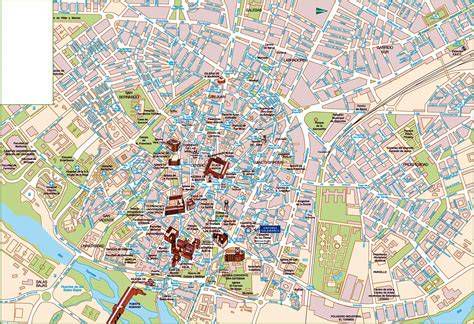 Mapa del centro histórico de Salamanca con ubicación de la Plaza de San Juan Bautista