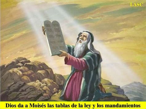 Ilustración de Moisés recibiendo las Tablas de la Ley en el Monte Sinaí