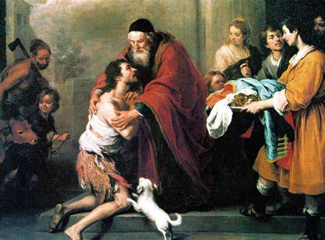 Representación del hijo pródigo y la misericordia del Padre