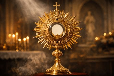 Custodia eucarística en altar