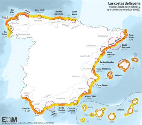 Mapa de puntos de buceo en España: Tarifa, Costa Brava, Islas Canarias, Alicante