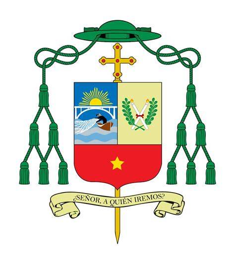 Ejemplo moderno de logotipo de diócesis con simbología del árbol de la vida
