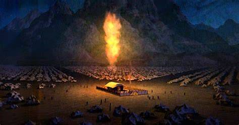 La nube y la gloria de Dios sobre el tabernáculo