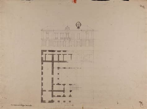planta y alzado histórico de la Casa de la Villa